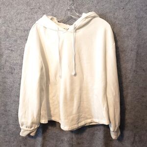 Style not Size for Jenni Corset Hoodie 1X White Activewear Sport Drawstring Hood